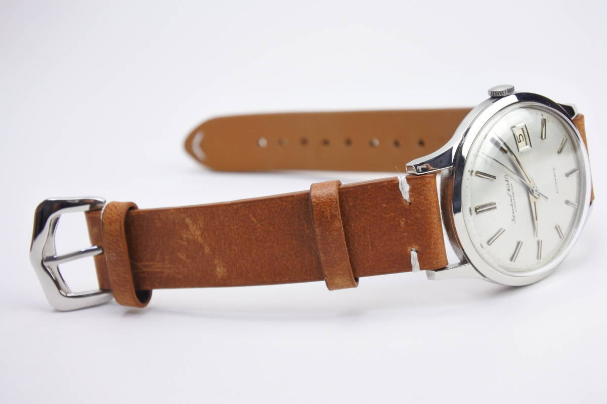 歴史老舗時計 1960年代 IWC 筆記体ロゴ Cal.8541 紳士自動巻腕時計