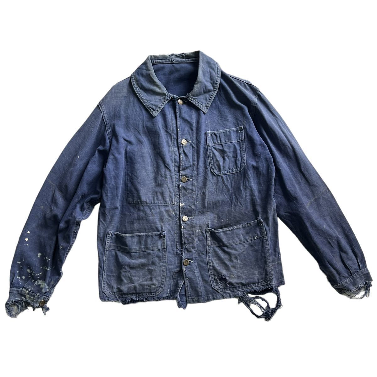 格安新品 【1930〜40s】フランス ビンテージ ワークジャケット 古着