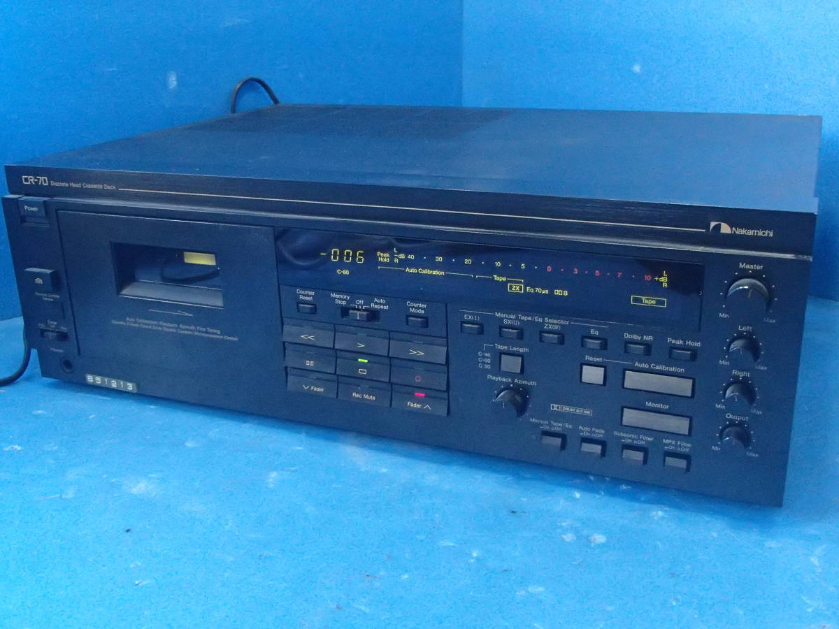 △▽【希少動作品】Nakamichi/ナカミチ CR-70 3ヘッドカセット △▽【希少動作品】Nakamichi/ナカミチ CR-70 3ヘッドカセット