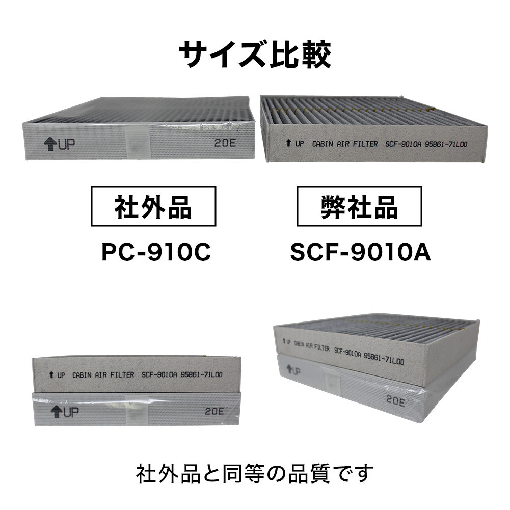 エアコンフィルター デリカD:2 MB15S 用 SCF-9010A 三菱の画像7