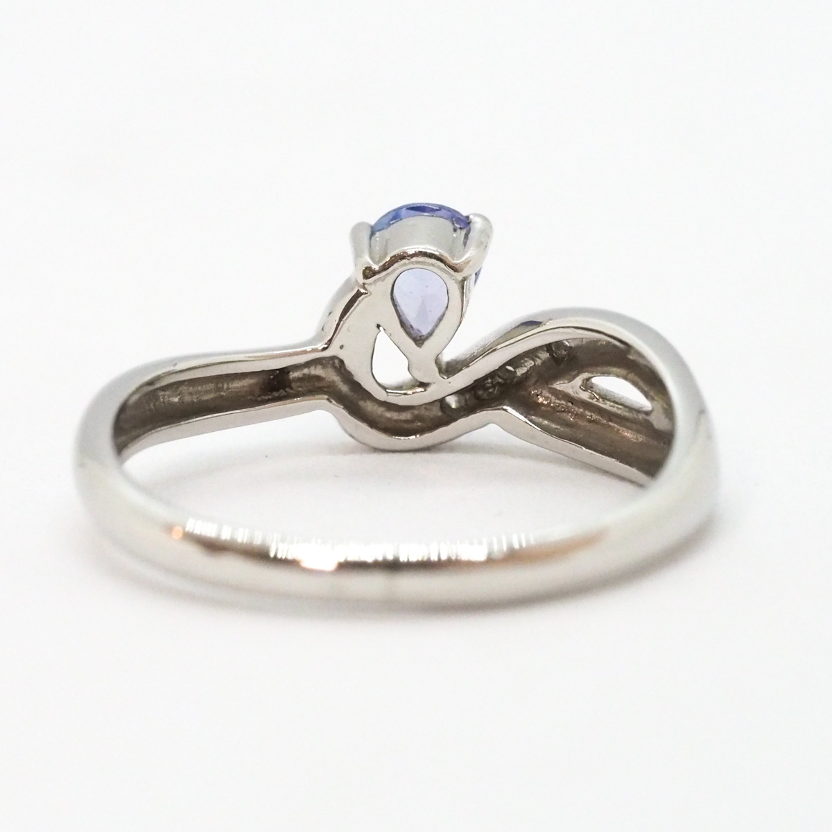 Pt900 цвет камень есть цветной камень mere бриллиант есть 0.02ct платина кольцо 13 номер 4.0g кольцо 
