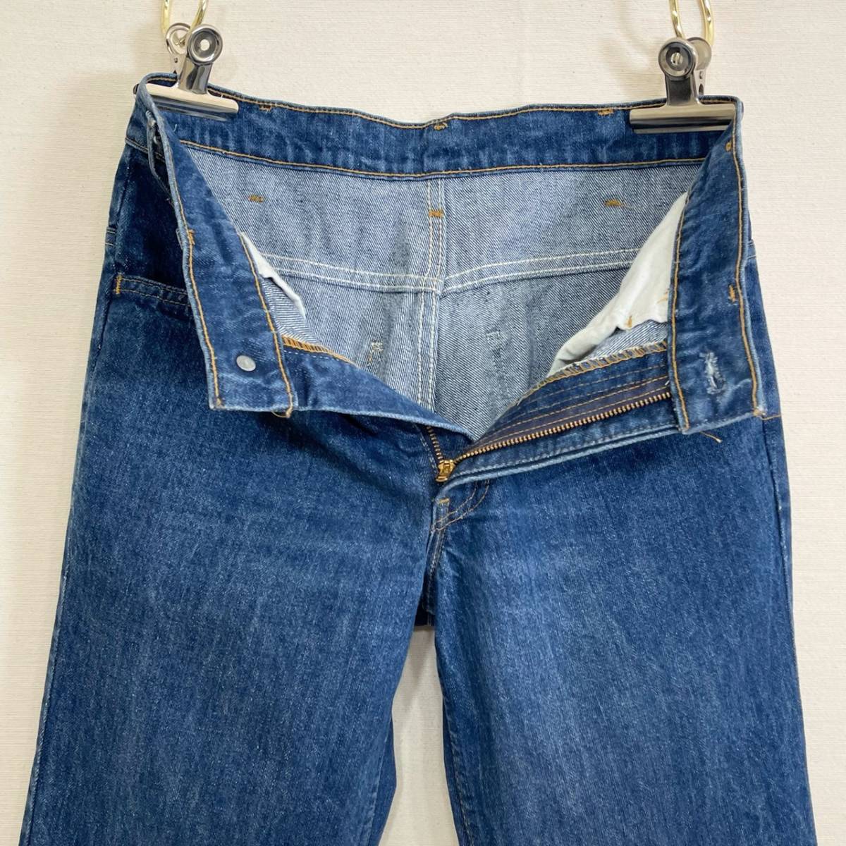 超希少《 Good Condition / 1979年 / 684 / W31 L31 》70s 美品【 Levis 684 ビンテージ デニム フレア ビッグベル アメリカ製 】_画像4