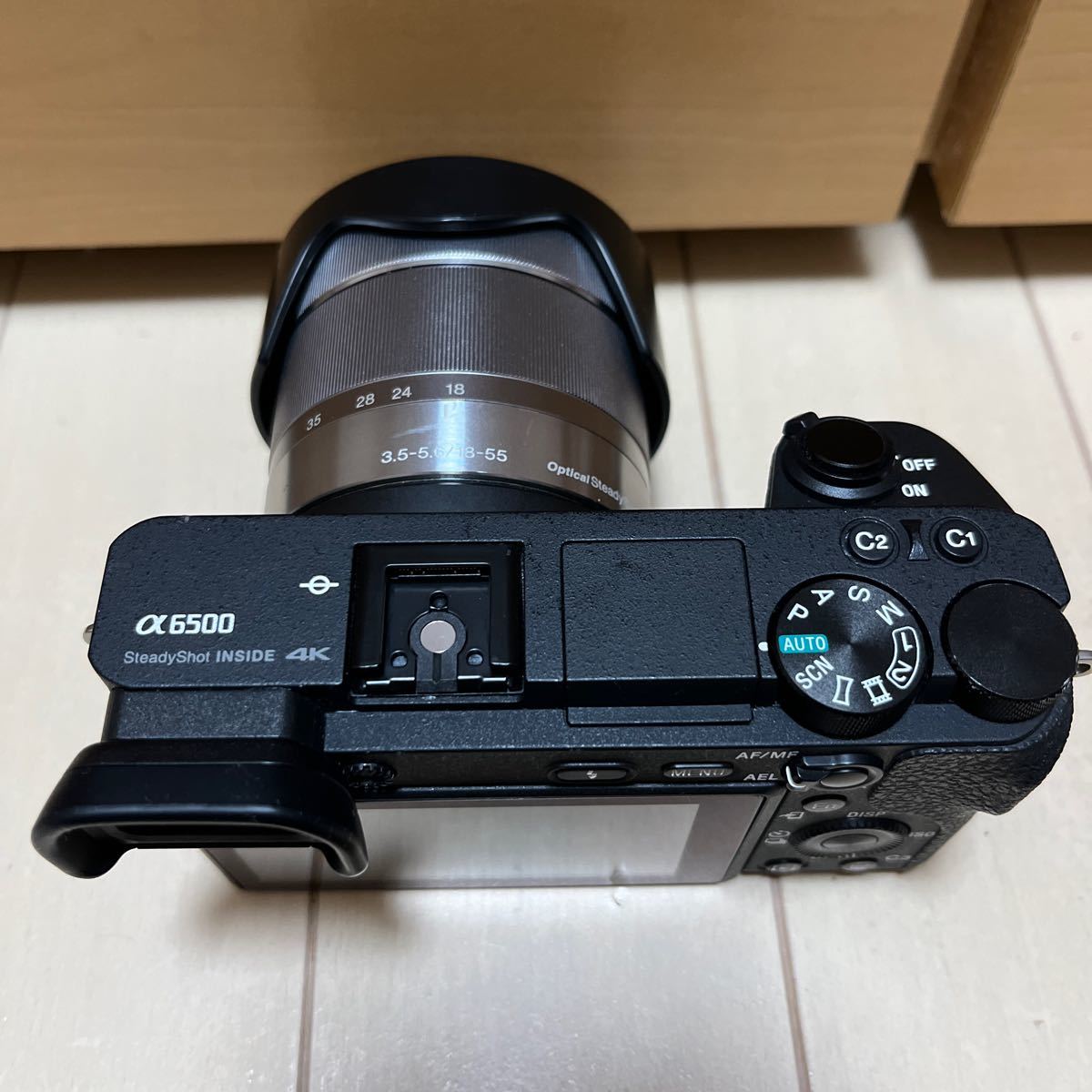 ソニー SONY α6500 レンズキット SEL1855 SEL16F28 バッテリー3個 カメラケージ