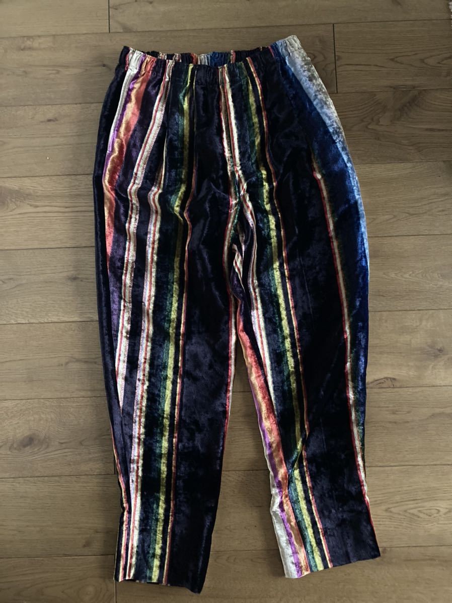 toga virilis 21aw velvet stripe pants トーガ ビリリース ベロア