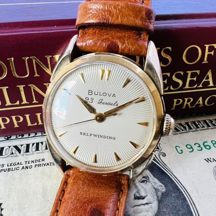国内外の人気 ブローバ BULOVA ヴィンテージ 手巻 時計 コクワガタ