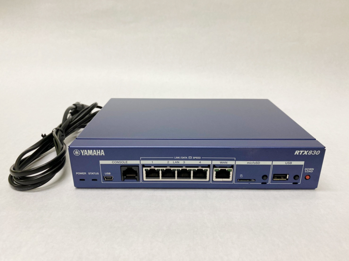 Sランク 清掃済 美品>YAMAHA ヤマハ RTX830 初期化 動確済 F/W:Rev