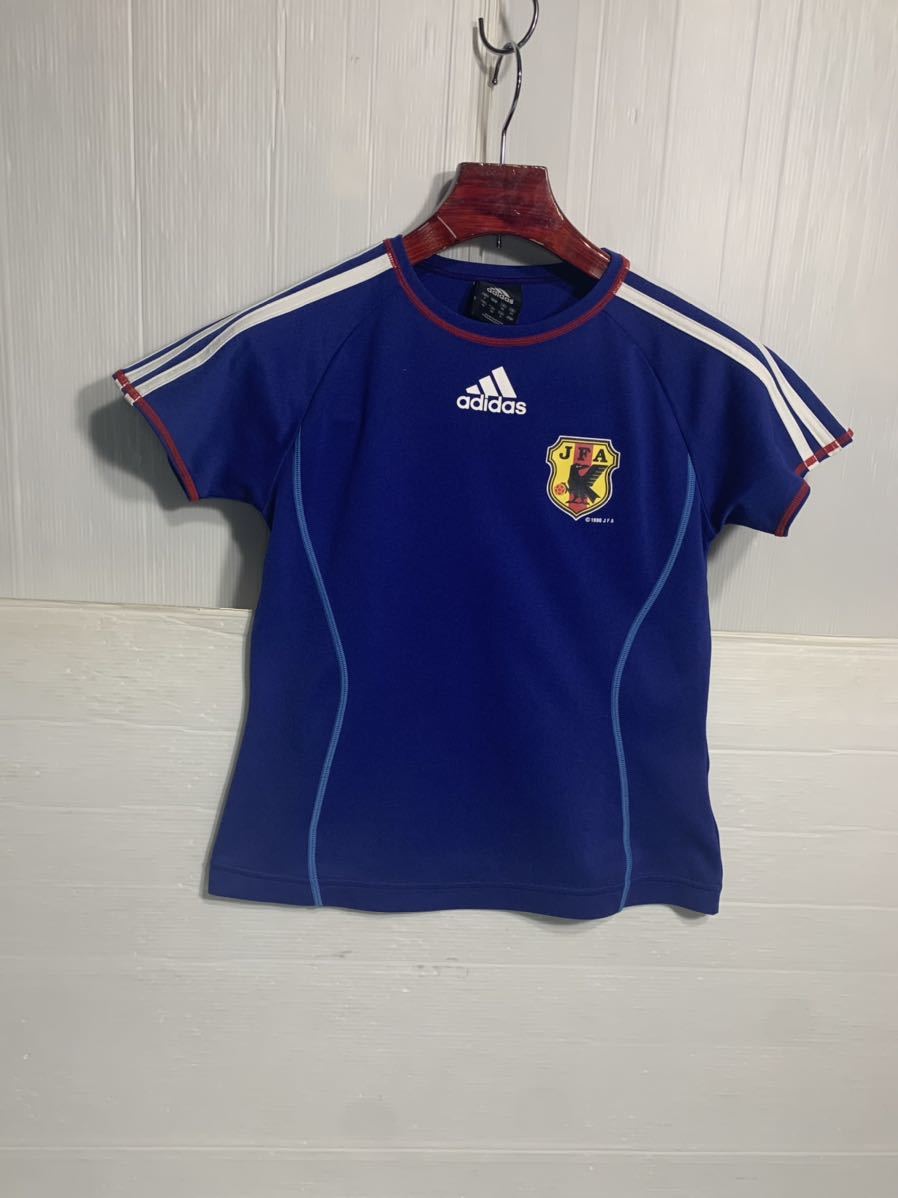 90's ヴィンテージ　adidas アディダス　1996 サッカー　日本代表　ゲームシャツ　ユニフォーム　S サムライブルー　青　フットボール_画像3