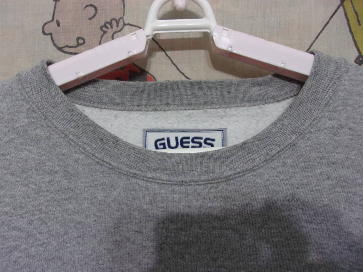 90s GUESS SPORT тренировочный S (~ML ранг ) 90 годы USA производства Guess спорт звезда статья флаг футболка tops Vintage VINTAGE б/у одежда Polo спорт 