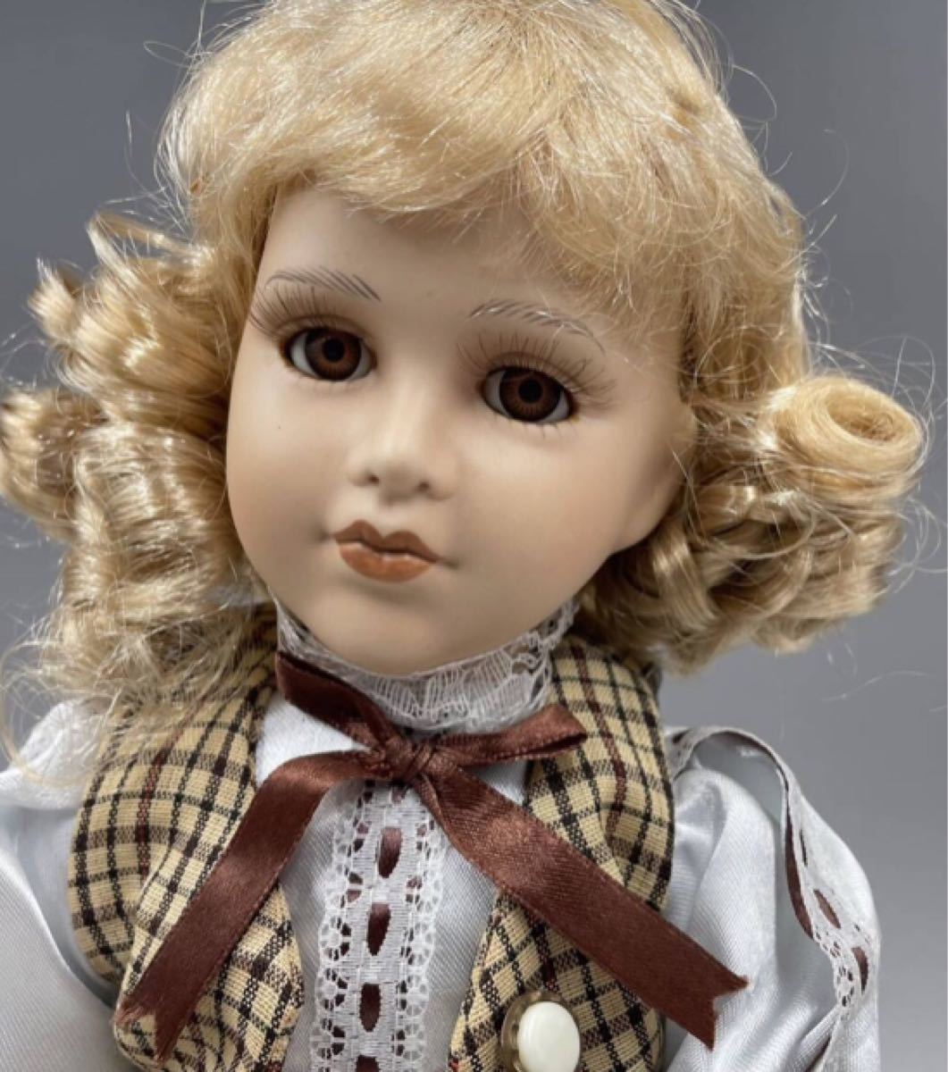 本日特別価格 G096  Porcelain Doll 西洋人形 アンティーク ポーセリンドール コレクション　インテリア女の子 