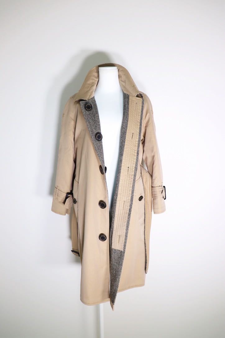 美品】Burberry バーバリー 20AW ロング ツイード リバーシブル