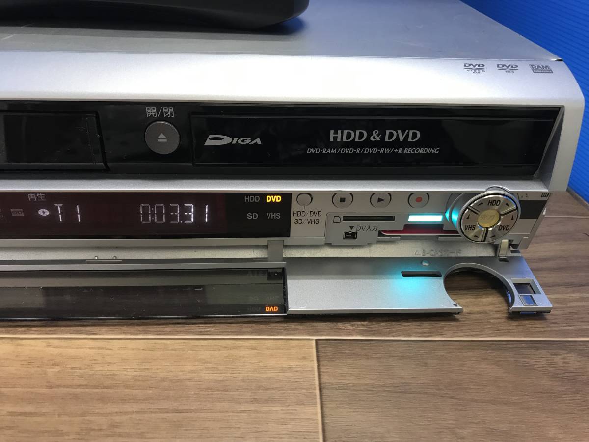 パナソニック ビデオ一体型 DVDレコーダー DMR-EX250V 純正リモコン付