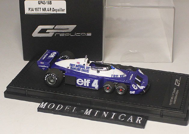 ▲入手困難！GP43-18B 世界限定500台！GP Replicas 1/43 Tyrrell P34 1977 Monaco GP #4 新品 F1 - 3