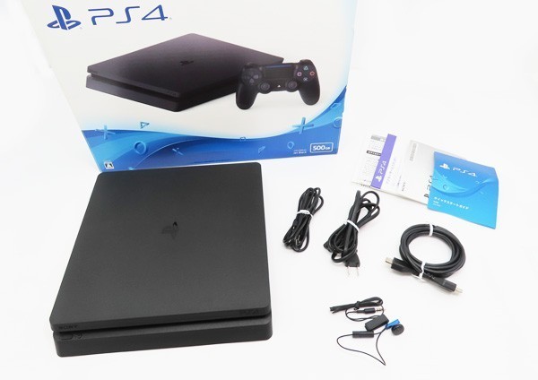 ♪○【SONY ソニー】PS4本体 500GB CUH-2100A ジェット・ブラック