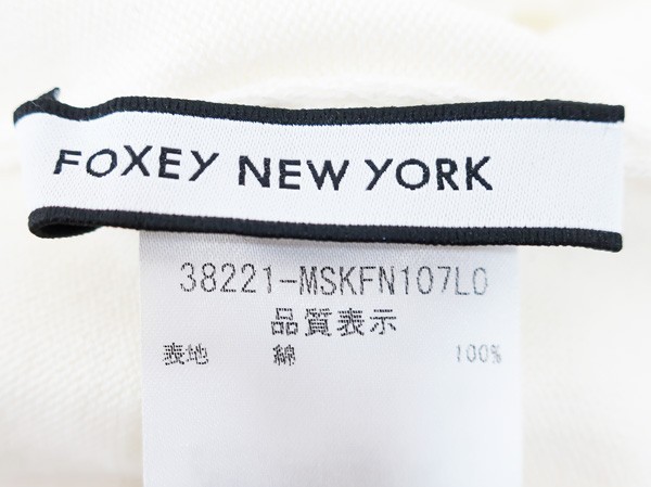 ◇1円スタート【FOXEY NEW YORK フォクシーニューヨーク】コットンニット 38221 ホワイト 4の画像4