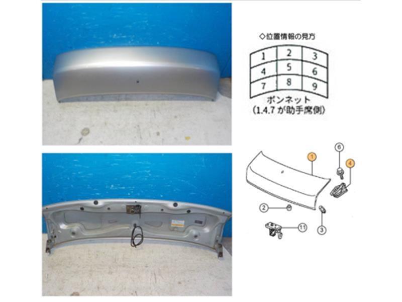 ホンダ 純正 アクティ 《 HH6 》 ボンネットフード 60100-S3A-000ZZ P21400-20002659_画像1