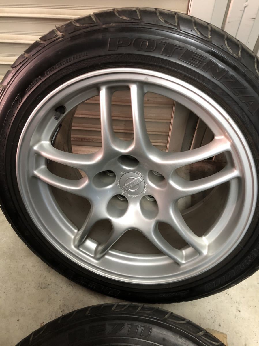 美品 スカイライン R33 GT-R 純正ホイール タイヤ 4本 BCNR33 GTR 33R
