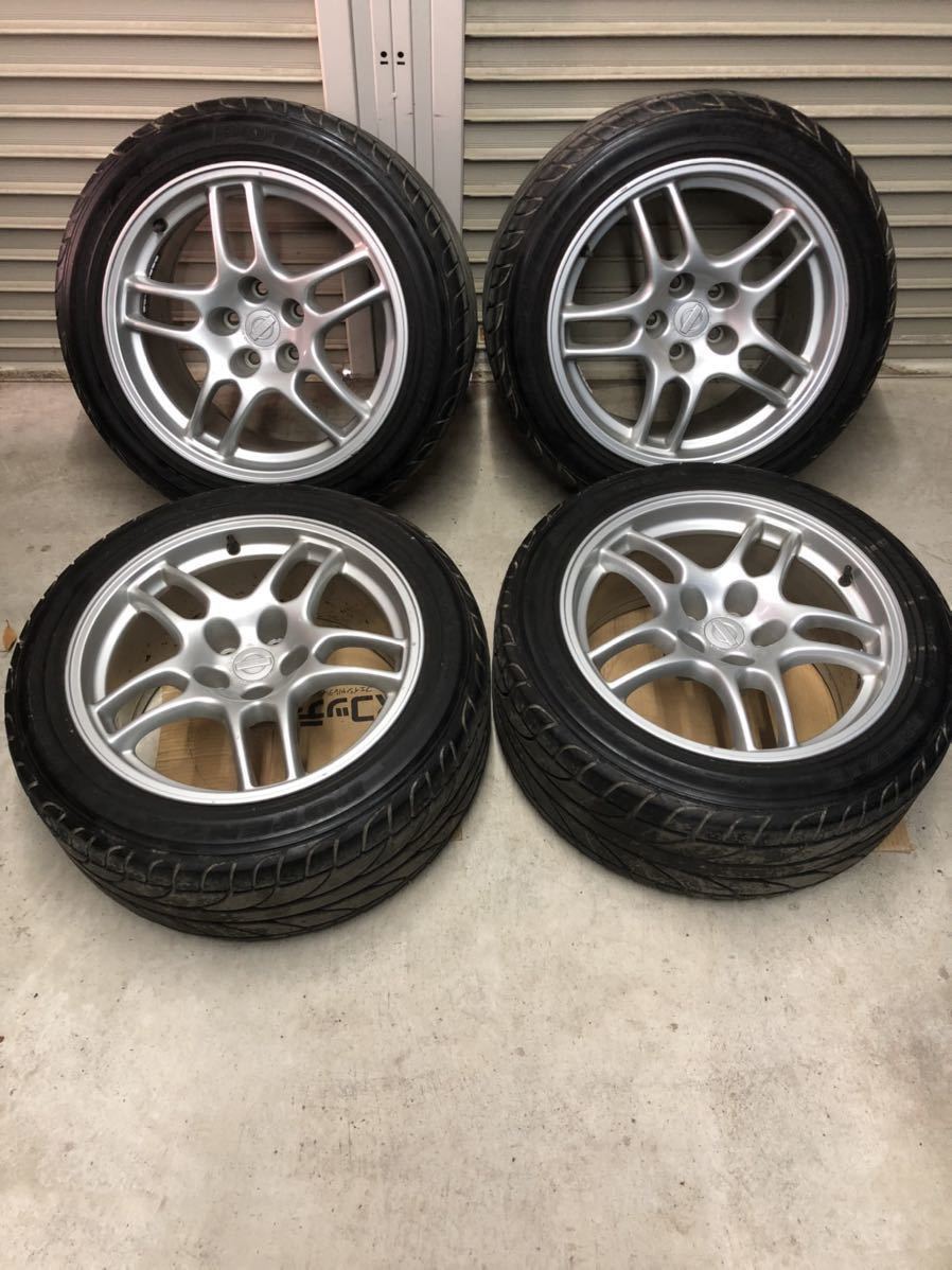 美品 スカイライン R33 GT-R 純正ホイール タイヤ 4本 BCNR33 GTR 33R