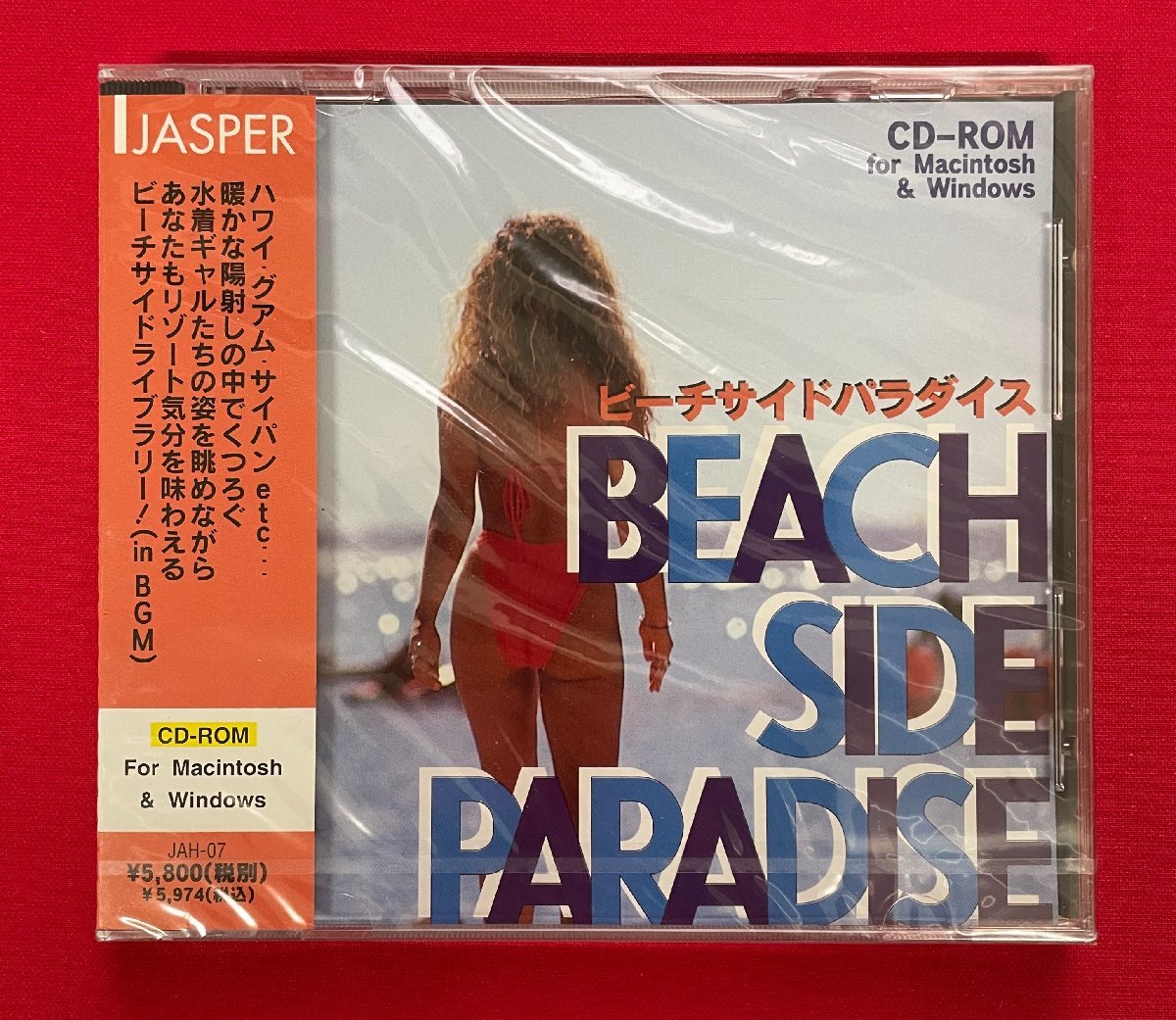CD-ROM／Windows *  Macintosh JASPER BEACH SIDE PARADISE  пляж  бок   рай  JAH-07  в настоящее время  моно   редко встречающийся 　D1483