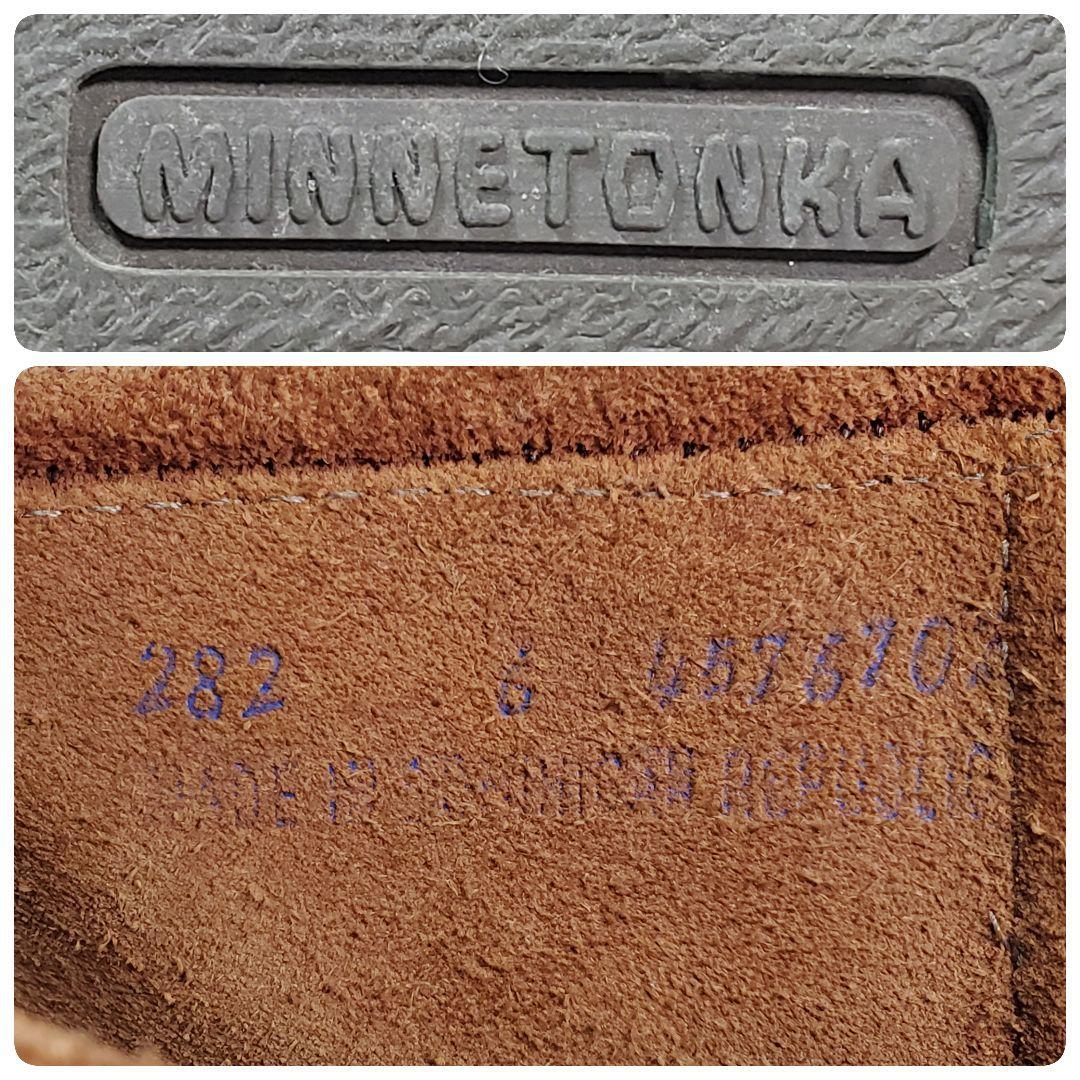 Minnetonka　ミネトンカ　フリンジ　ショートブーツ　ブラウン　サイズ6（約23cm相当）_画像8