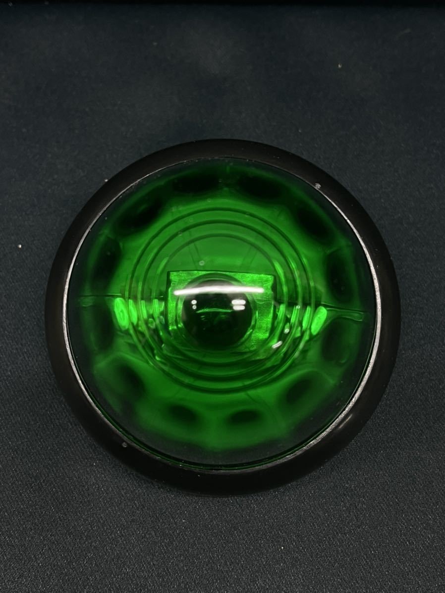 YT-444　18個　グリーン　緑　トップマーカーランプ　ガラスレンズ　電球式　24V　レトロ　デコトラ　アート　ヤック トラックショップASC_画像3