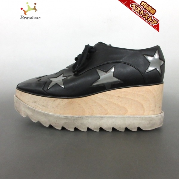 ステラマッカートニー stellamccartney スニーカー 37 - 合皮 黒