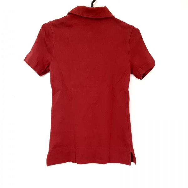 トリーバーチ TORY BURCH 半袖ポロシャツ サイズXS - レッド レディース 美品 トップス_画像2