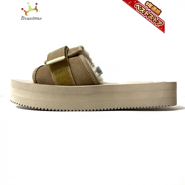 100%本物 スイコック suicoke サンダル 24 - スエード×ムートン ライトブラウン レディース 靴 24.0cm 100%本物 スイコック suicoke サンダル 24 - スエード×ムートン ライトブラウン レディース 靴 24.0cm