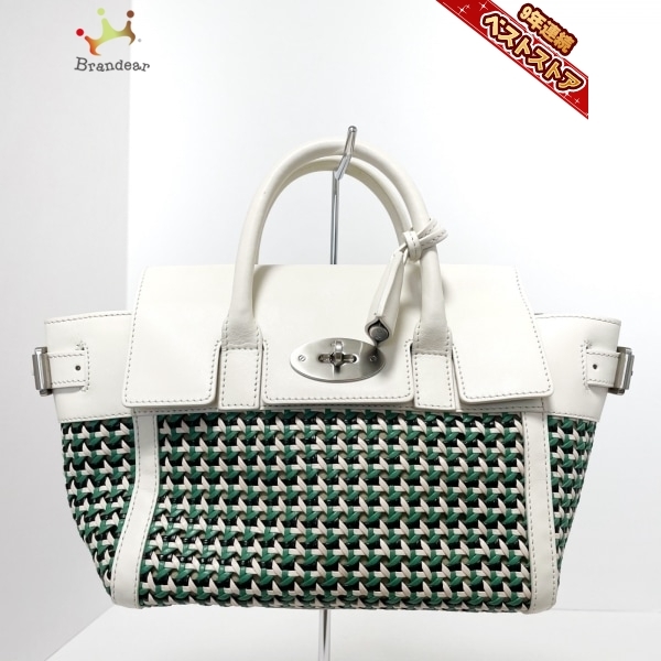 マルベリー MULBERRY ハンドバッグ ミニ ベイズウォーター レザー 白