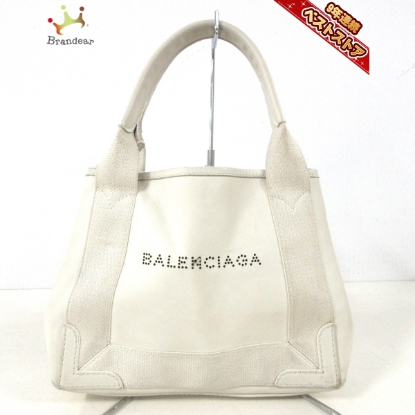バレンシアガ BALENCIAGA トートバッグ 390346 ネイビーカバXS レザー