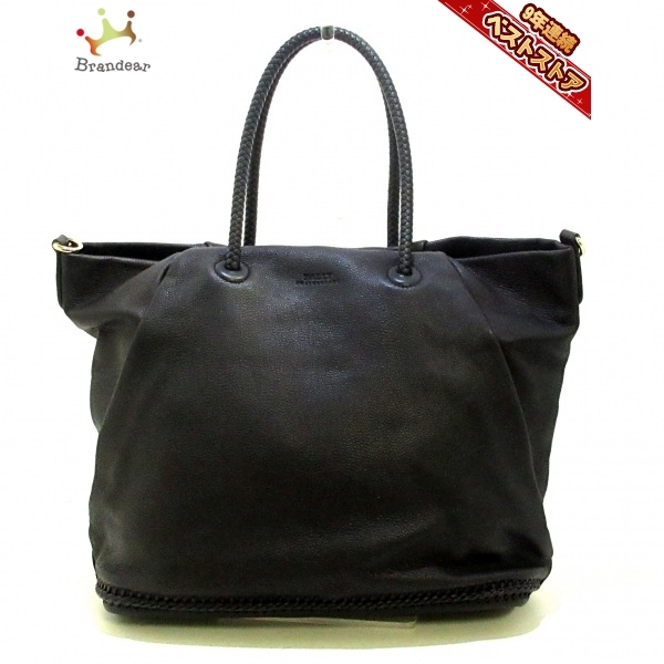 超美品 BALLY チェーン トートバッグ A4収納可能 春夏-