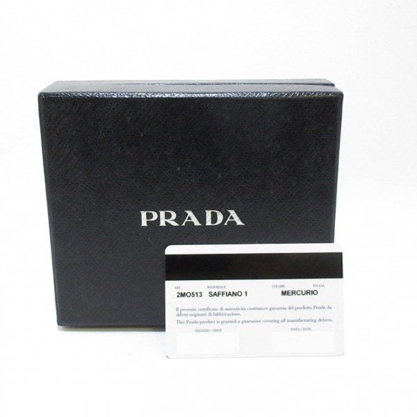 宅配 未使用品 PRADA 二つ折り札入れ NERO 2MO513 460 econet.bi