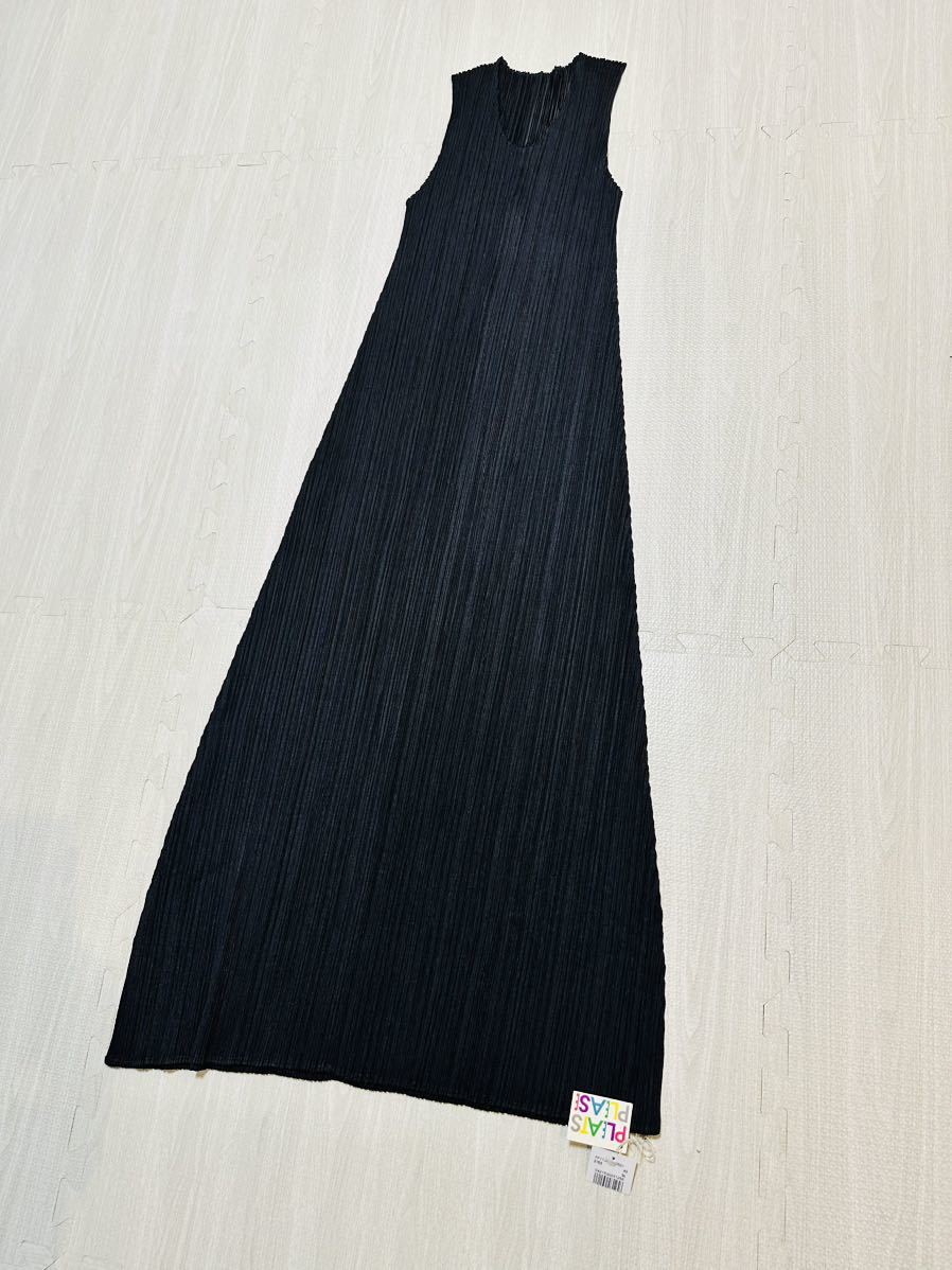 イッセイミヤケ PLEATS PLEASE プリーツプリーズ ワンピース 黒 M-