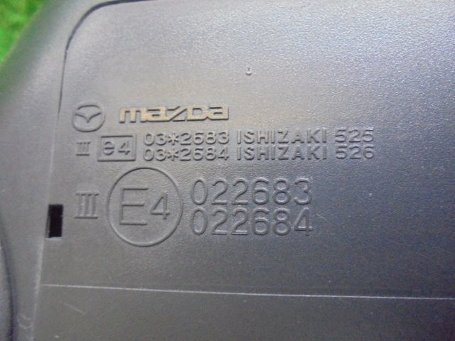 9EI1658DC3 ) Mazda Demio DE3FS original automatic side door mirror right Ishizaki 525/526