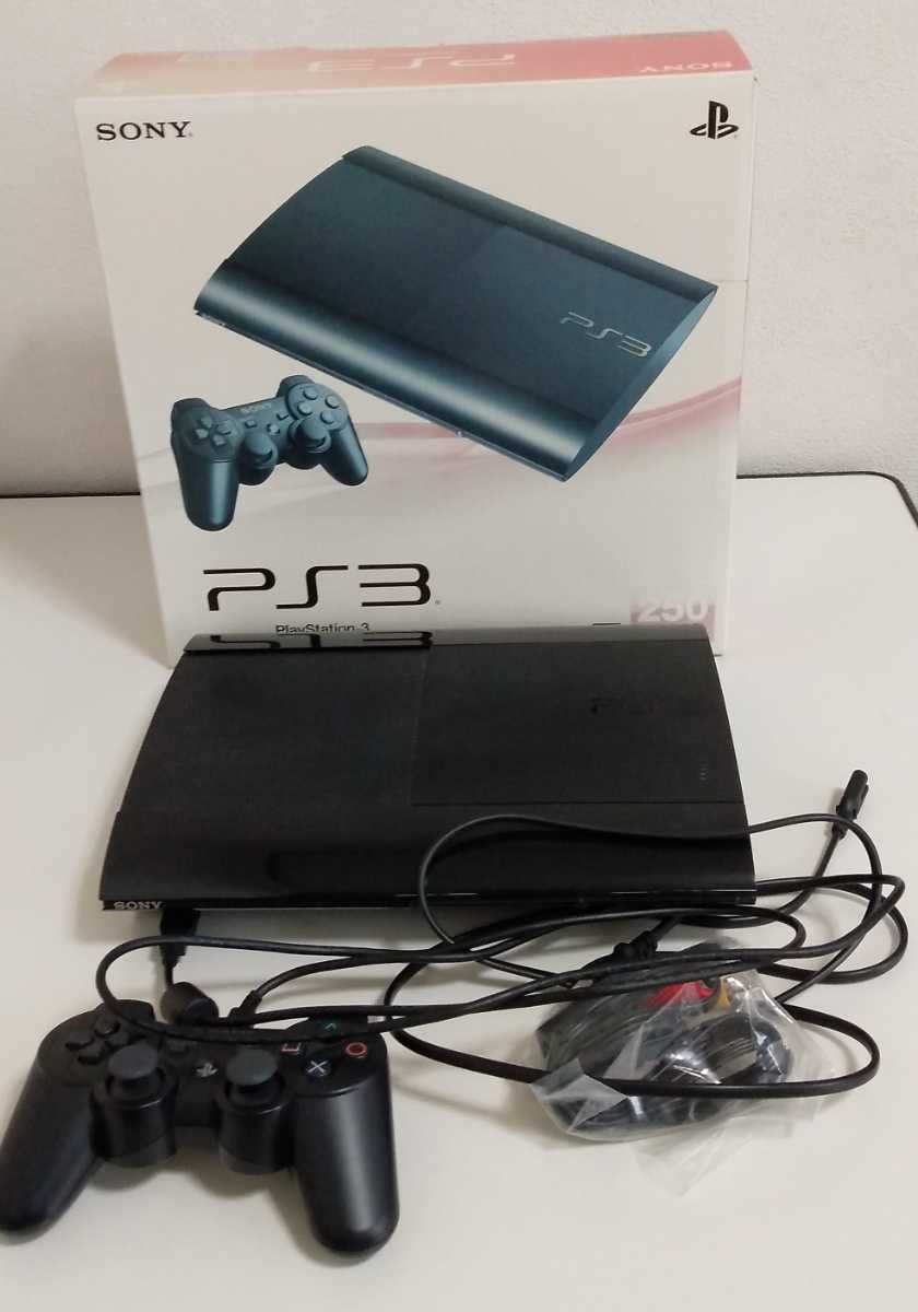 買いオンラインストア PS3 本体 (チャコールブラック 250GB)、箱付き 家庭用ゲーム本体