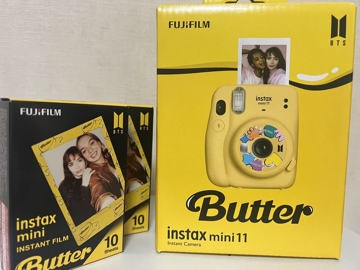 人気海外一番 BTS Butter チェキ instax mini 11 フィルム1箱付き kead.al