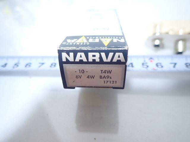 εCK14-144 NARVA ナーバ ハロゲン バルブ T4W 6V 4W BA9s 10個入 未使用品！_画像3