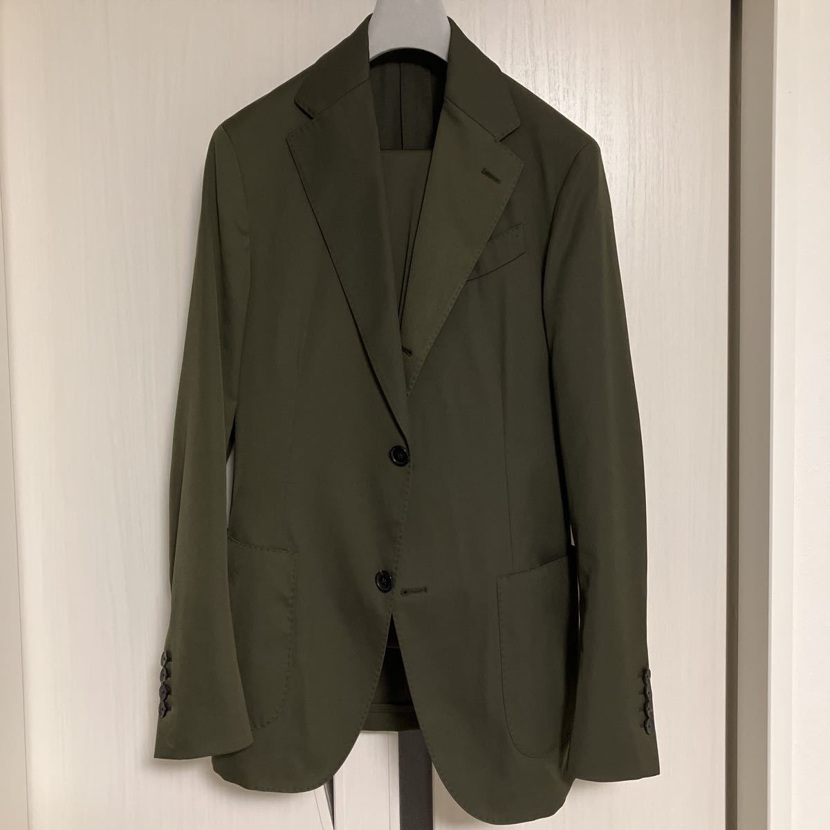 LARDINI ラルディーニ スーツ コットンスーツ カーキ セットアップ www