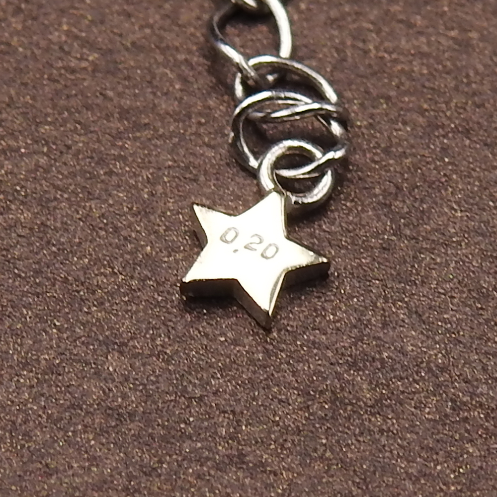 【正規品】スタージュエリー K18WG ホワイトゴールド ダイヤモンド　D0.20ct ネックレス　レディース アクセサリー STAR JEWELRY_画像2