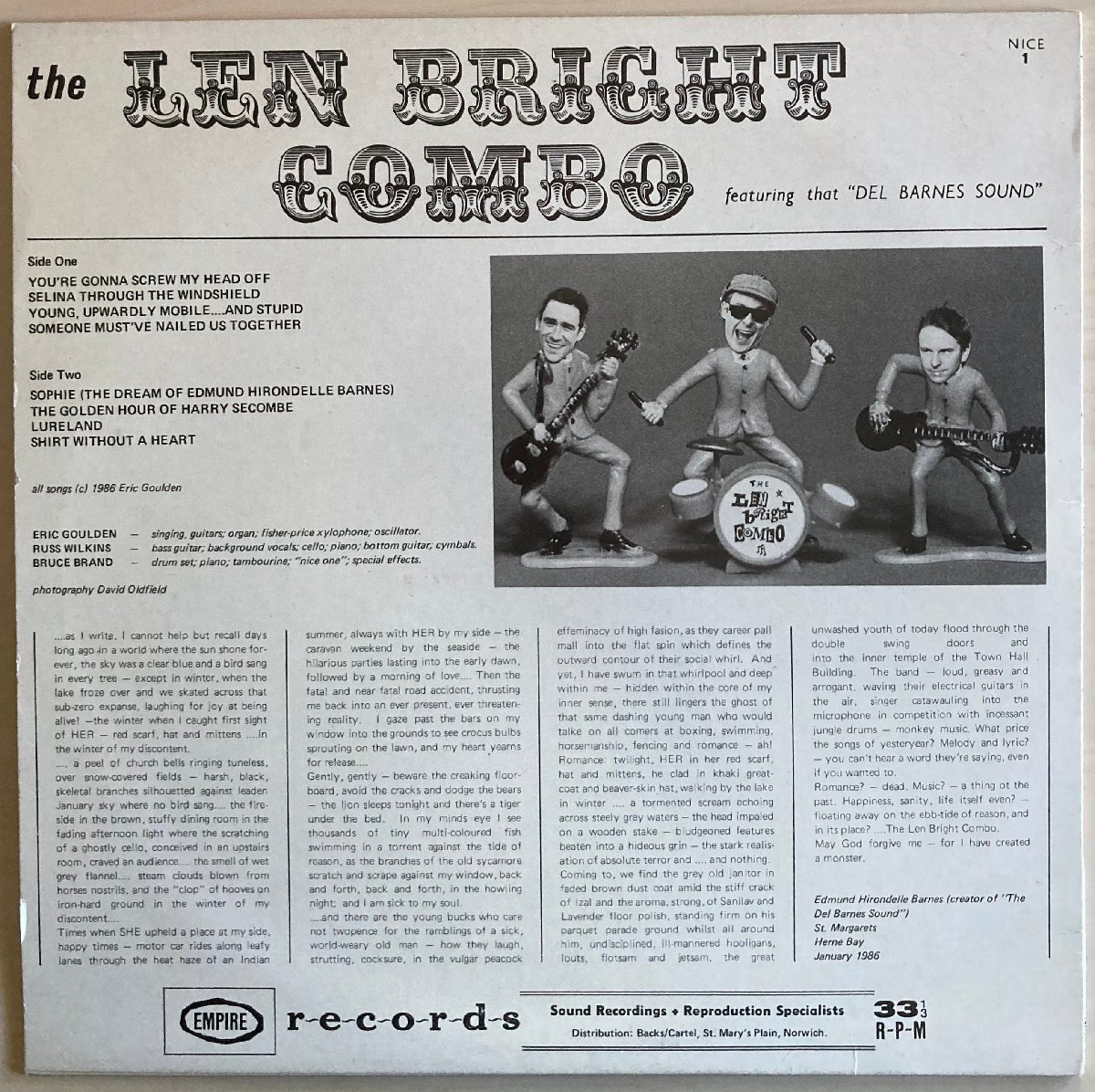 LPA20673　THE LEN BRIGHT COMBO レン・ブライト・コンボ　/　BY THE LEN BRIGHT COMBO　/　輸入盤中古LP 盤良好_画像2