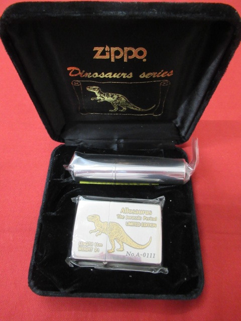 T【4443】☆Zippo ジッポ― オイルライター 限定品 ダイナソー 恐竜