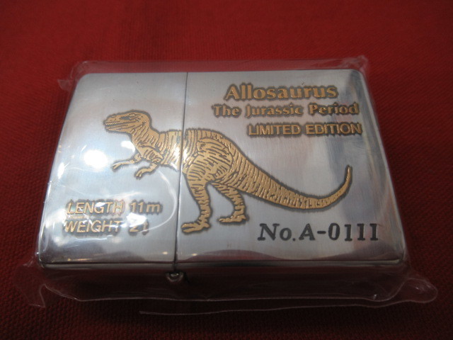 T【4443】☆Zippo ジッポ― オイルライター 限定品 ダイナソー 恐竜