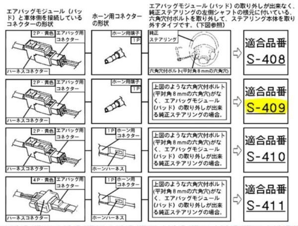 ハンドルボス 大恵 ステアリングボス コルト Z21A Z22A Z23A Z24A エアバック対応 ボス 保安基準適合品 車検対応 日本製 S-409_画像2