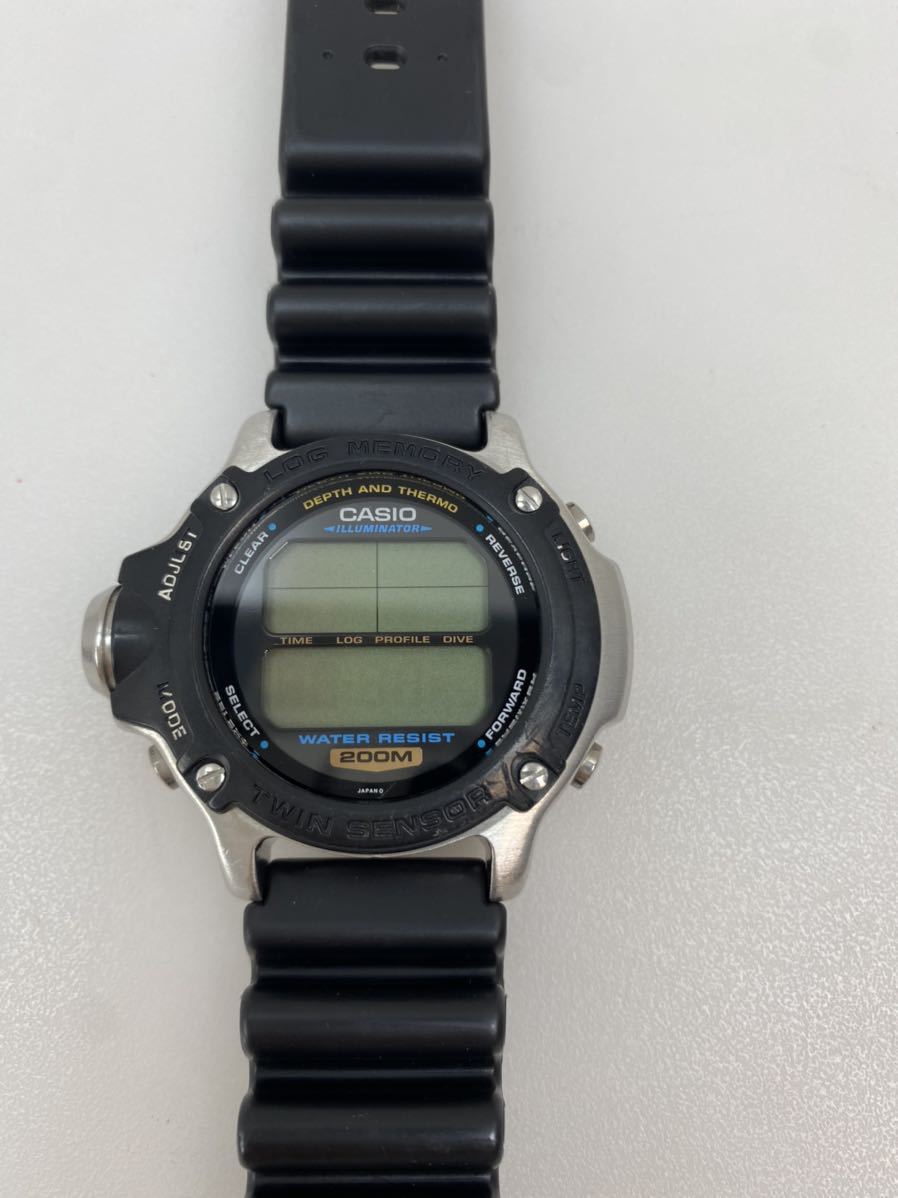 CC1 CASIO カシオ DEP-610 ダイバー ログメモリー 潜水王 クォーツ LOG