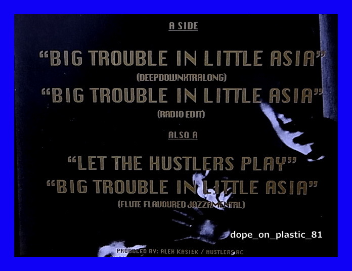 Hustlers H.C. / Big Trouble In Little Asia / Let The Hustlers Play/UK Original/5点以上で送料無料、10点以上で10%割引!!!/12'_画像2