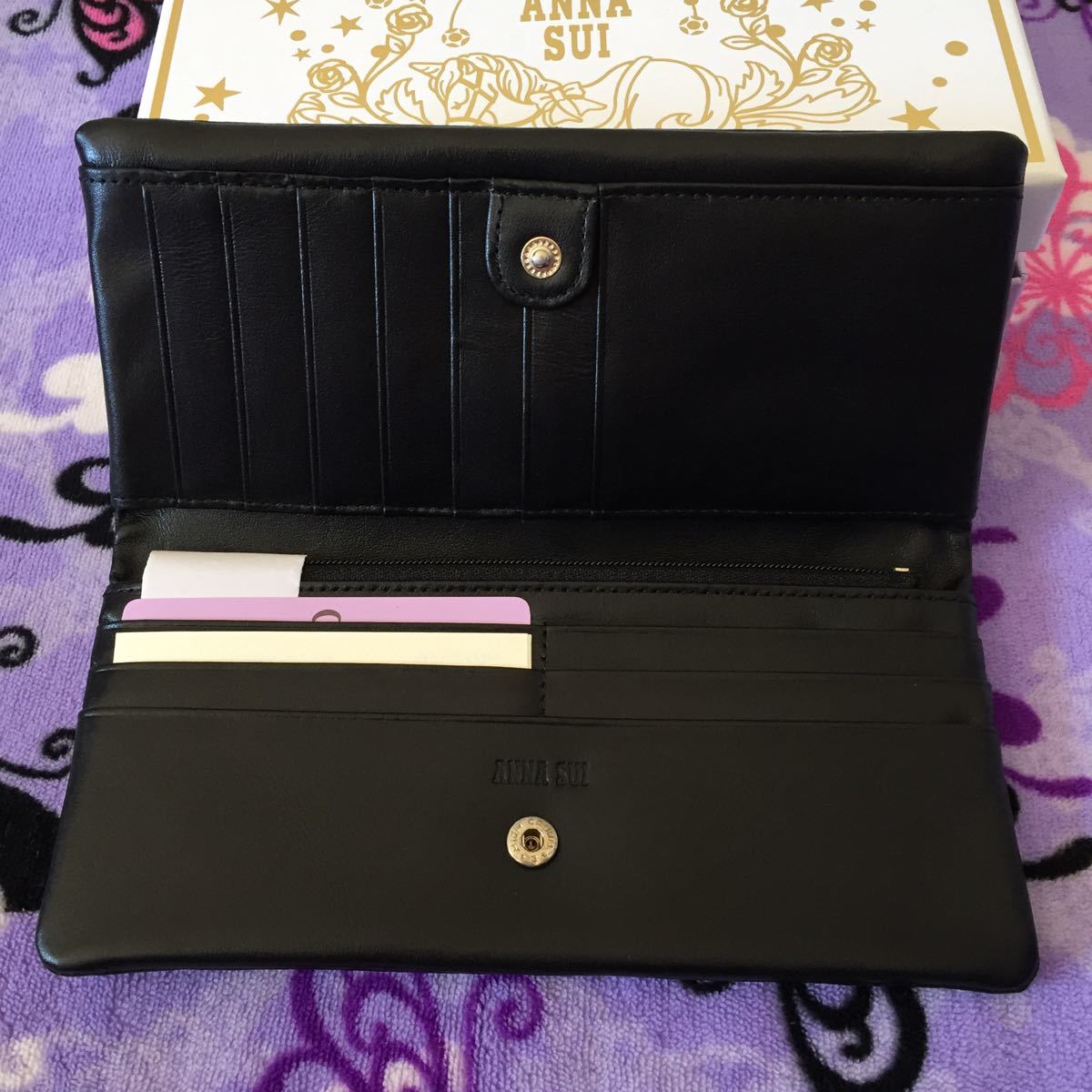 アナスイ ファンタジア 長財布 ガマ口 ユニコーン 黒 ANNA SUI アナスイ ファンタジア 長財布 ガマ口 ユニコーン 黒 ANNA SUI