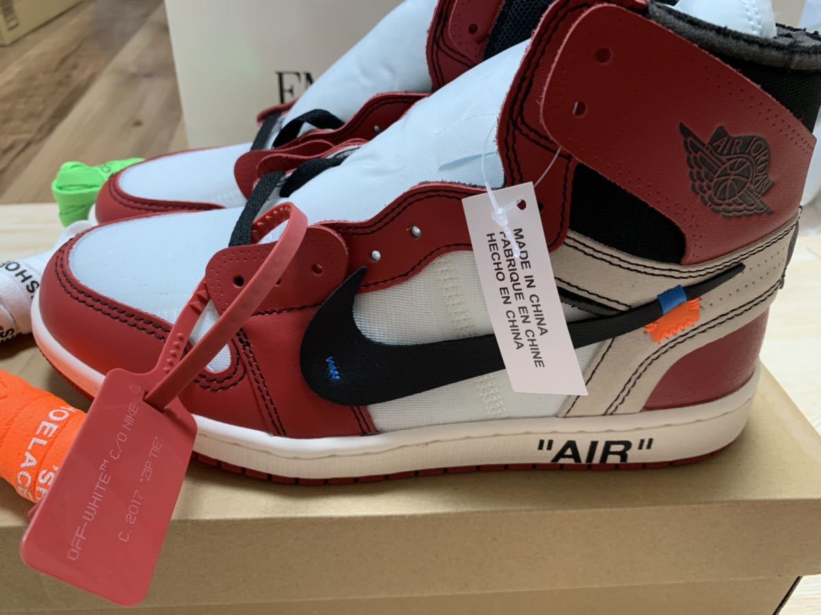 NIKE AIR JORDAN 1 HIGH ナイキ エアジョーダン オフホワイトThe 10 日本超高品質 NIKE THE10 off-white JORDAN1 AIR ナイキ スニーカー