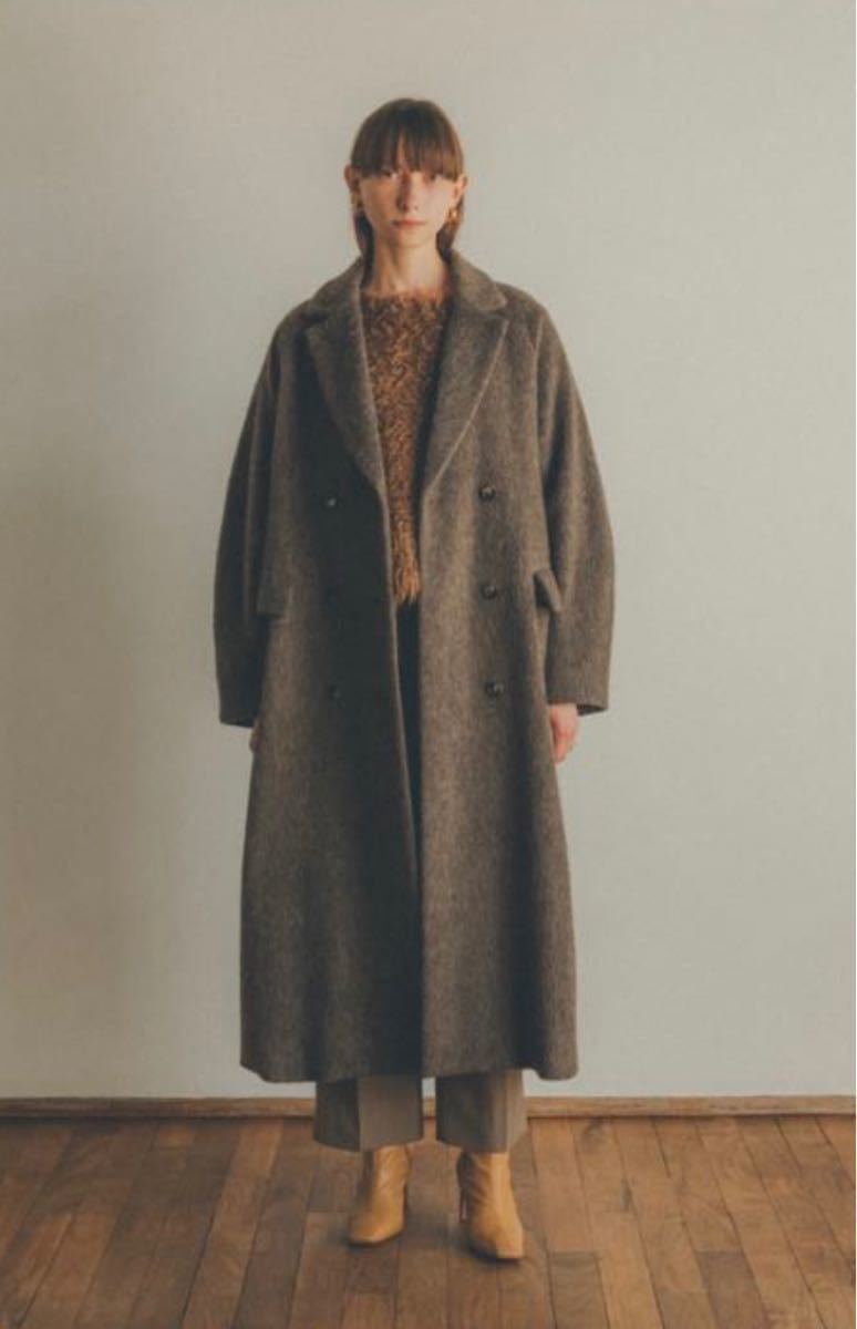 Clane CLANE DOUBLE WOOL LONG COAT サイズ0 クラネ ブラウン