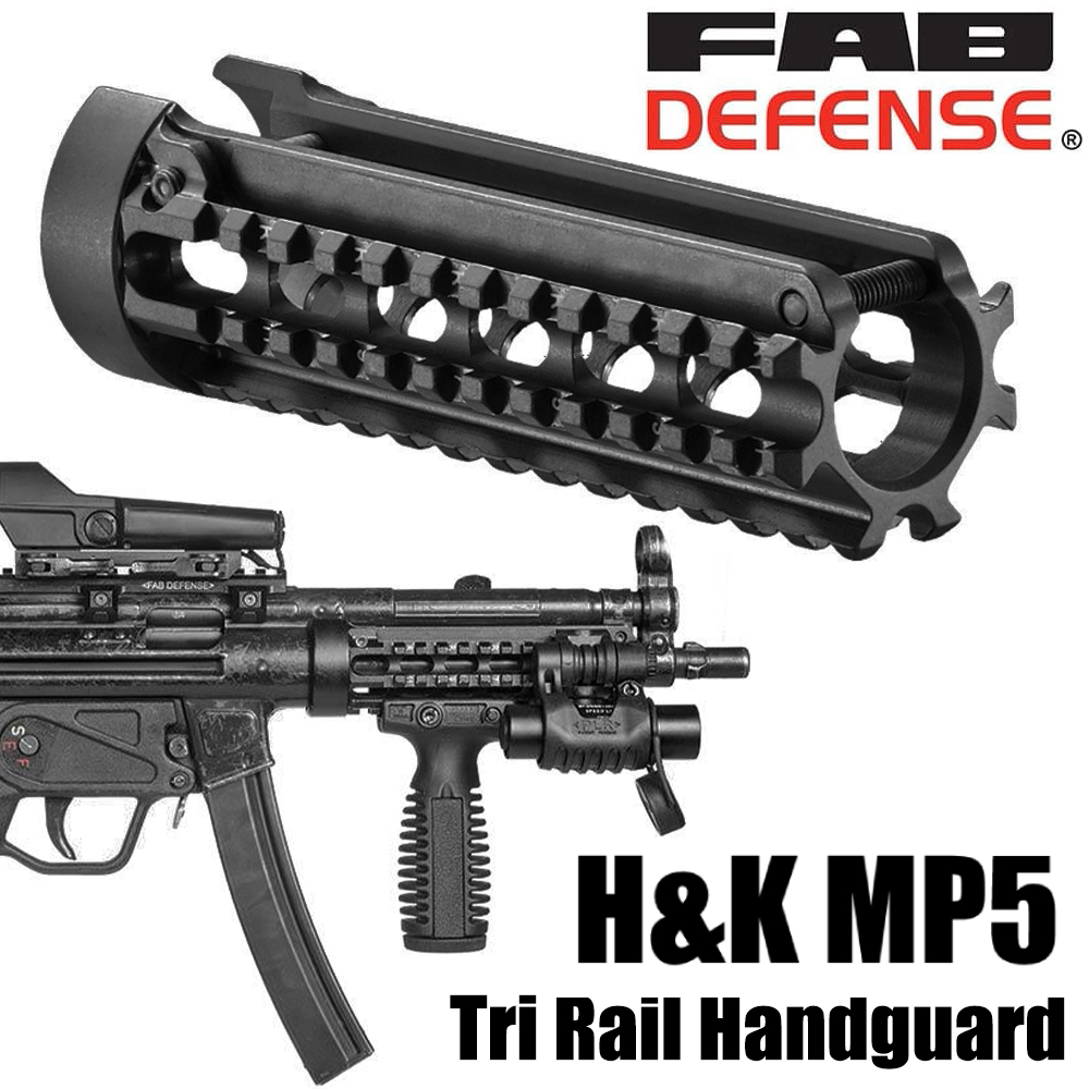 FAB DEFENSE Try rail hand guard MP5-RS aluminium H&K MP5 for FABti fence 