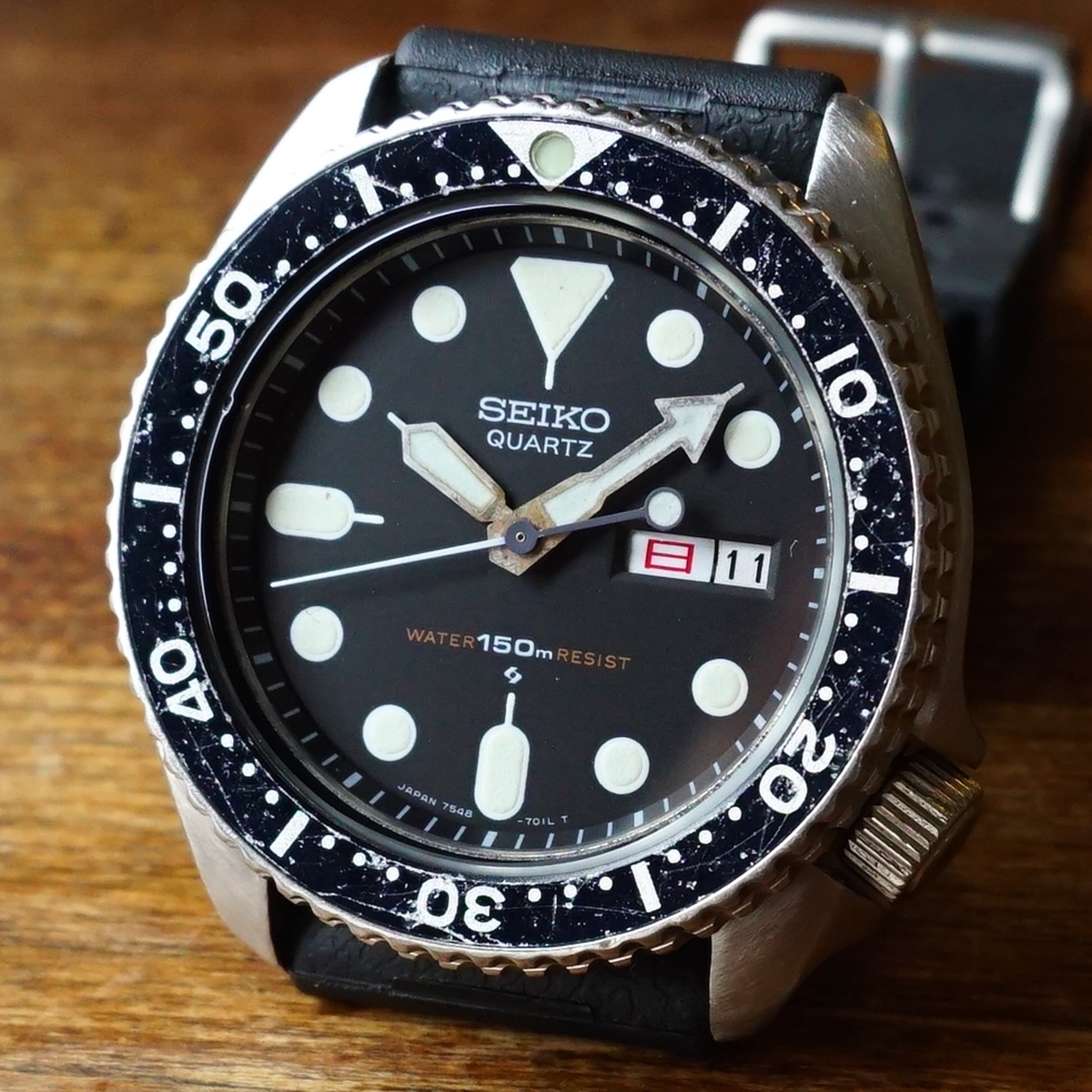 ☆OH済☆ セイコー QZダイバー 7548-7000 稼動品 送料無料 SEIKO 150m