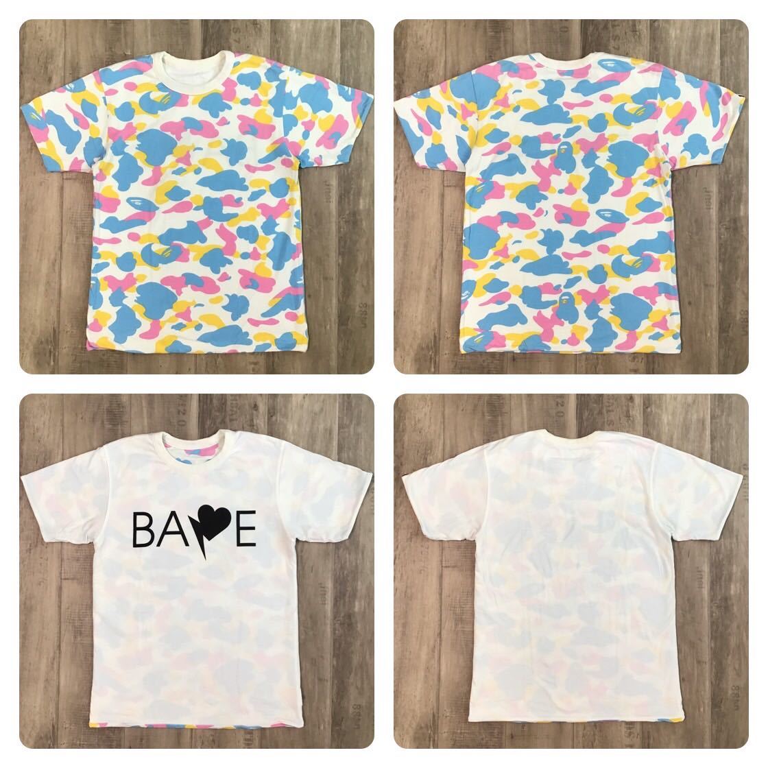 ★リバーシブル★ New multi camo Tシャツ Sサイズ a bathing ape BAPE cotton candy camo エイプ ベイプ アベイシングエイプ マルチカモ k_画像1